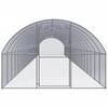 Outdoor Chicken Coop 3x24x2 M Galvanized Steel