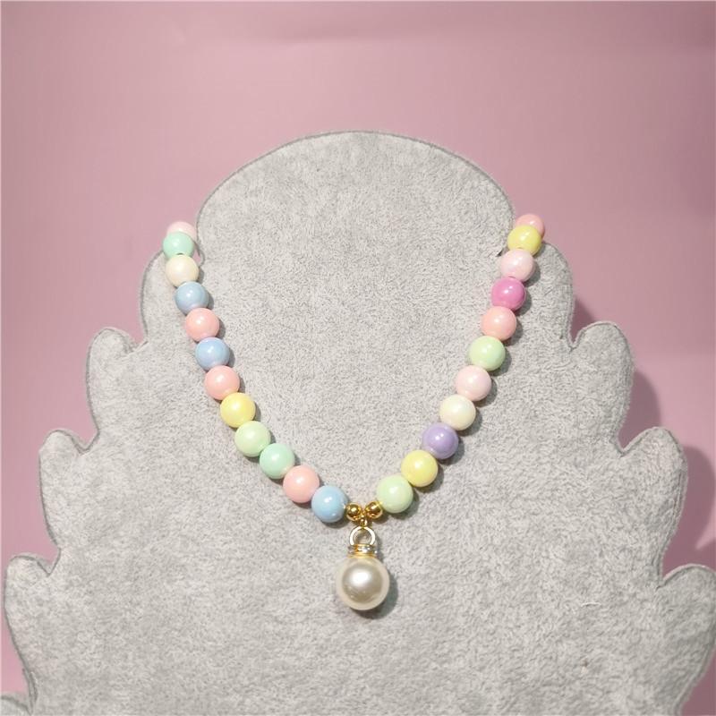 New Pet Collar Pearl Pendant Necklace Cat Jewelry Cute Collar Puppy Accessories Dog Chain Chihuahua Wedding Jewelry Stuff