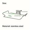 1PCS Stainless Steel Trash Rack, Closet Cabinet Door Trash Bag Holder, Kitchen Accessories,
