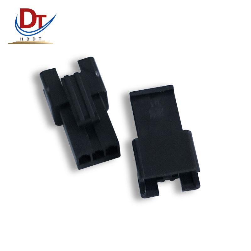 Black Automotive 3-Pin Plastic Connector for Electric Toy Wiring