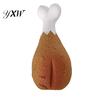 Latex Dog Toy Tough Squeaky for Aggressive Chewers Indestructible Drumstick Sausage Chew Shaped Small Medium Large Breeds