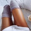 Sexy Warm Long Cotton Stocking Over Knee Stocking Women Winter Knee High Thigh Knitted Stockings for Ladies Over The Knee Socks