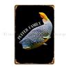 Puffer Fish Shirt Gfishy Metal Sign Printing Club Bar Wall Custom Wall Decor Party Plates Tin Sign Poster