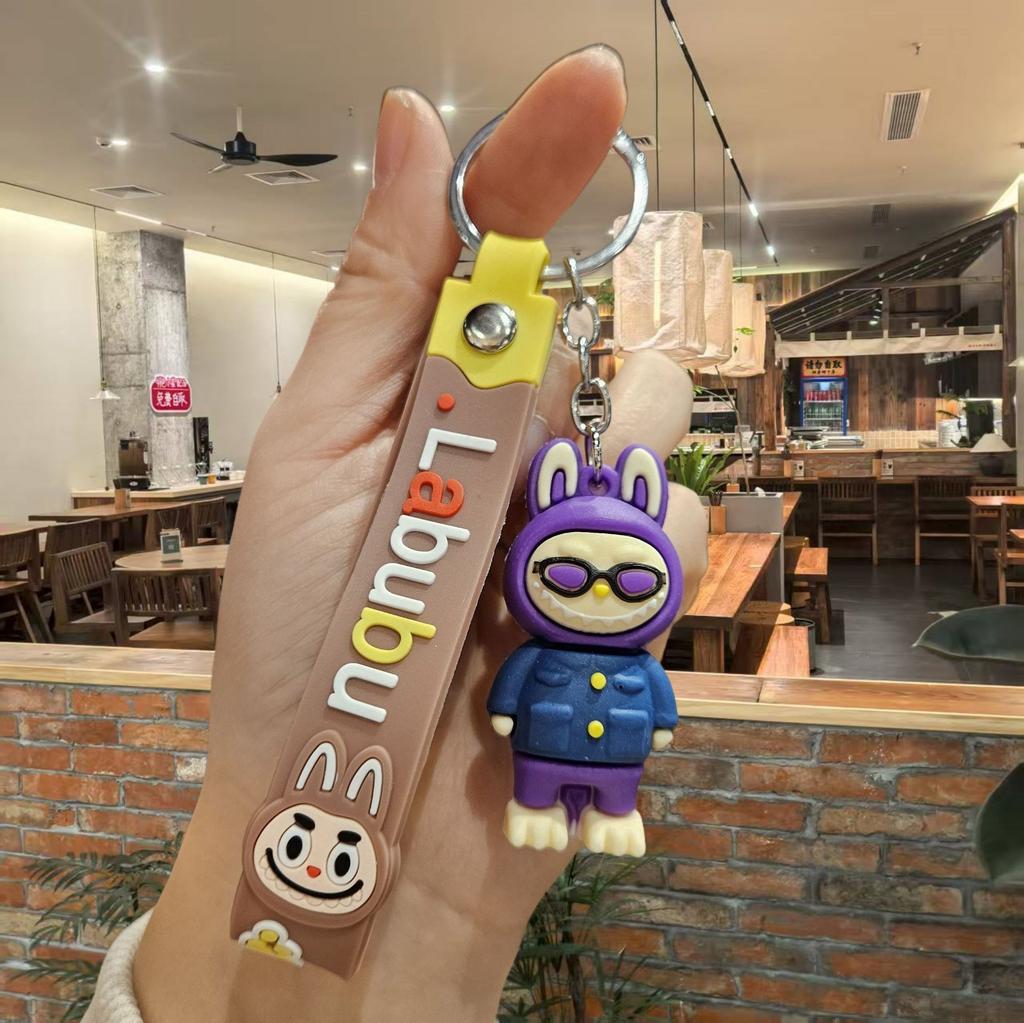 Cartoon Catwalk Labu Sheep Keychain Pendant Couple Small Gift Stall Gift Car Key