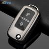 Für VW Volkswagen Mk4 Bora Golf 4 5 6 Jetta Passat Polo Touran Skoda Octavia Seat TPU Auto Schlüsselhülle Auto Zubehör 2 Tasten