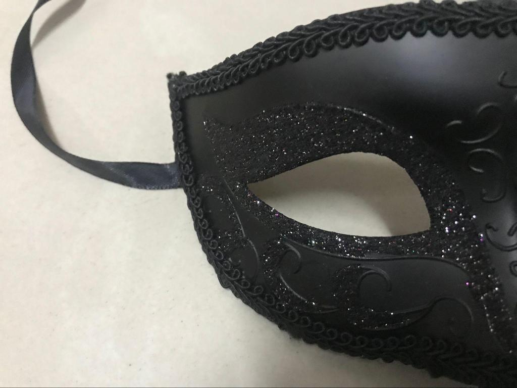 Kids' Day Performance Men's Jazz Carved Half-Face Warrior Mask