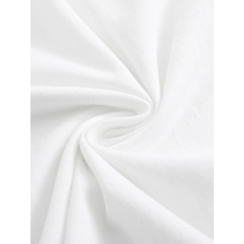 Europäische Größe Damen Weißes Lässiges Kurzarm-T-Shirt mit Süßem Kaffeebecher & Erdbeer-Print - Rundhalsausschnitt, Sommer Alltags-Top für Kaffeeliebhaber