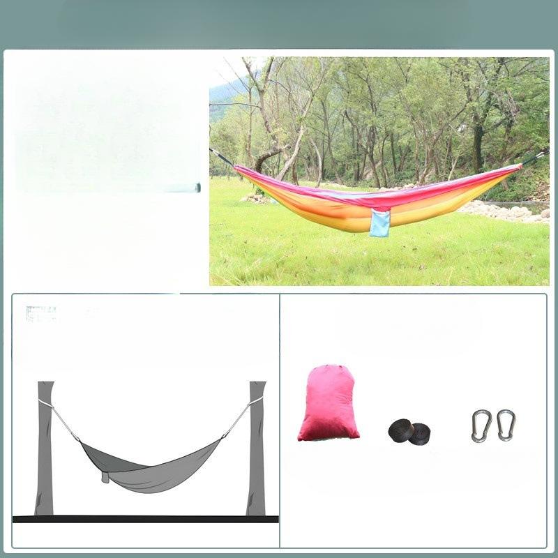 

Одноместный широкий толстый холщовый гамак для улицы, кемпинга, пешего туризма, отдыха, качели, портативная подвесная кровать, гамак-качели для сна