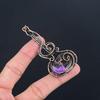 Charoite Handmade Gemstone Pendant, 999 Copper Wire Wrapped Pendant Antique Jewelry, For Engagement Gift