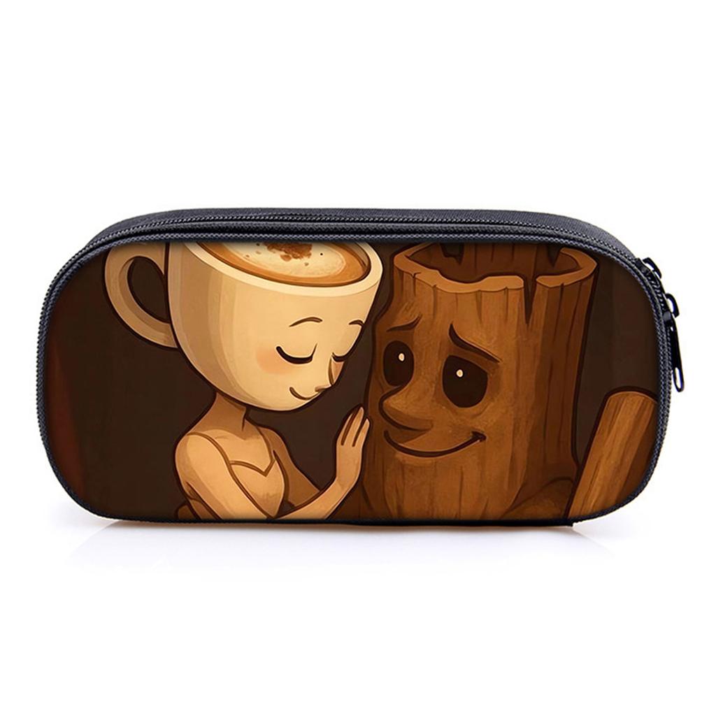 Hot Sales Italian Brainrot Print Layered Pencil Case Quality 2D Flat Cartoon Pen Bag Best Gift for Boys/Girls School Supplies
