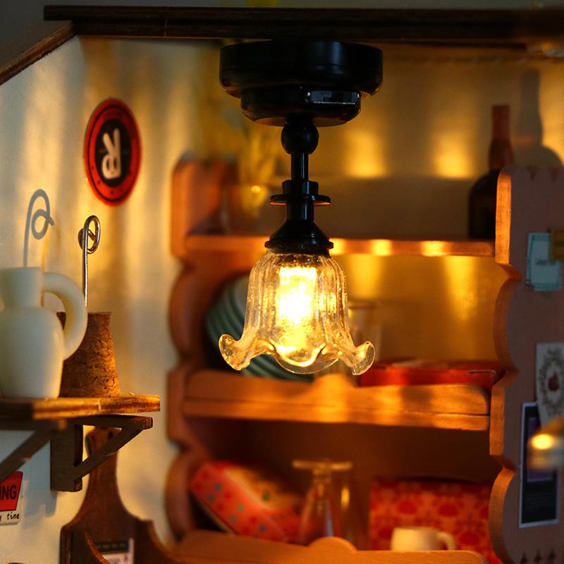 1:12 Dollhouse Miniature Led Lamp Ceiling Light Chandelier Home Lighting Model Decor Toy Doll House Accessories