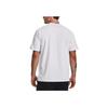 Under Armour Solid Color Training Slim Fit Crew Neck Short Sleeve T-Shirt Men Tops White 1379670-100