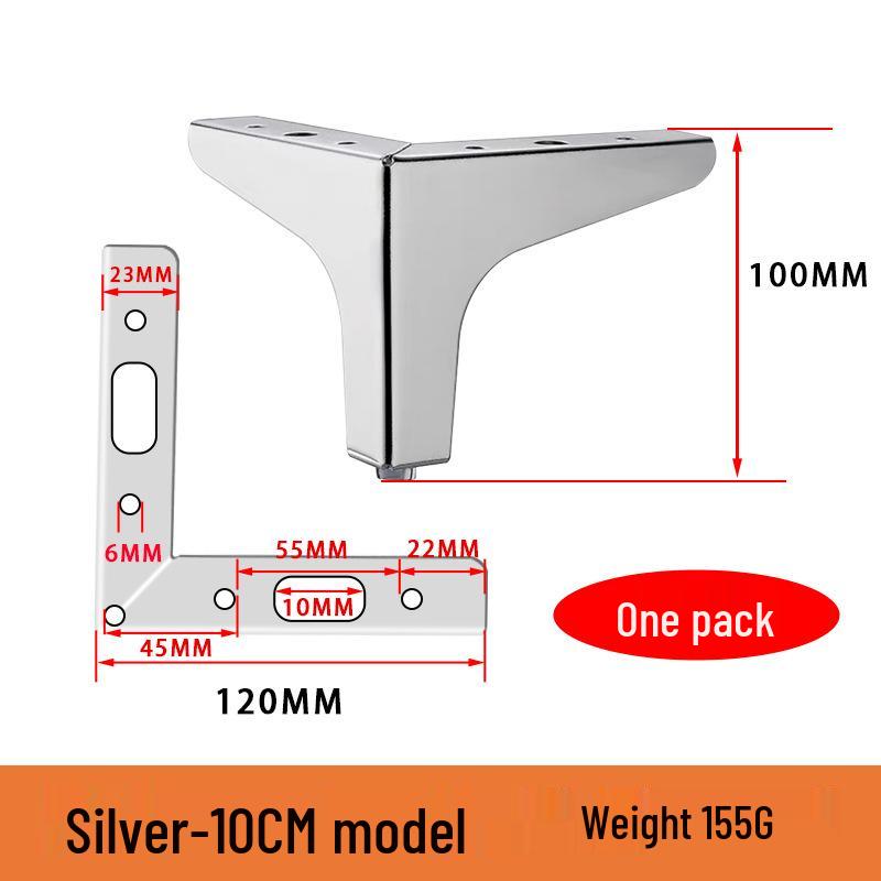 Metal Furniture Feet for Sofas, Coffee Tables, Cabinets, Beds, and Drawers