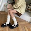 1 Pair Ruffle Calf Socks Calf Tube Frilly Socks Ballet Socks for Girls Knee Length Stockings Princess Style Dress Socks