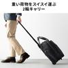 Carry Bag Business Bag Small 22L Front Opening 2 Wheels Water Repellent Vertical Soft Type Bag with Wheels Black [Sanwa Direct] Carry-on Carry-on