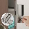 Serratura Magnetica per Porte Finitura Nera Linguetta Singola Maniglia Porta Invisibile Porte per Stanze