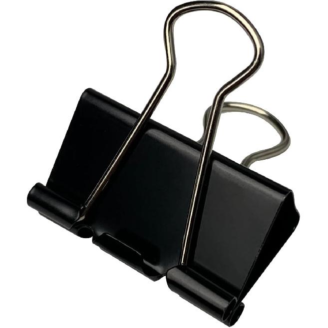 40Pcs Medium Binder Clips, 1.25 inch(32mm), Paper Clamps Medium Size for Office Supplies, Black