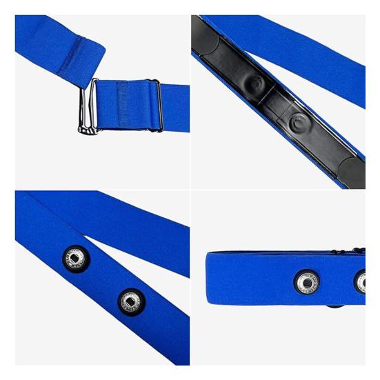 Banda de Repuesto para Sensor de Frecuencia Cardíaca Cinturón Ajustable de Nylon para Pecho Banda para el Pecho para Rastreador de Fitness para Actividades al Aire Libre
