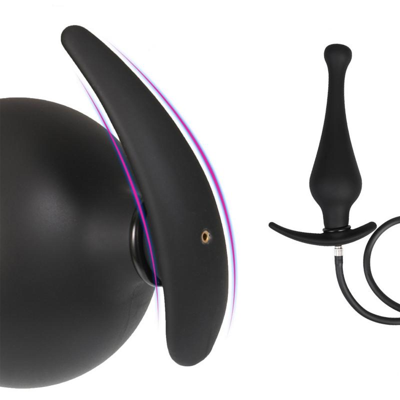 Super Big Inflatable Anal Plug Sex Toys Huge Silicone Butt Plug Large Buttplug Annal Dildo Pump Anus Dilator Expander Balls Bullet