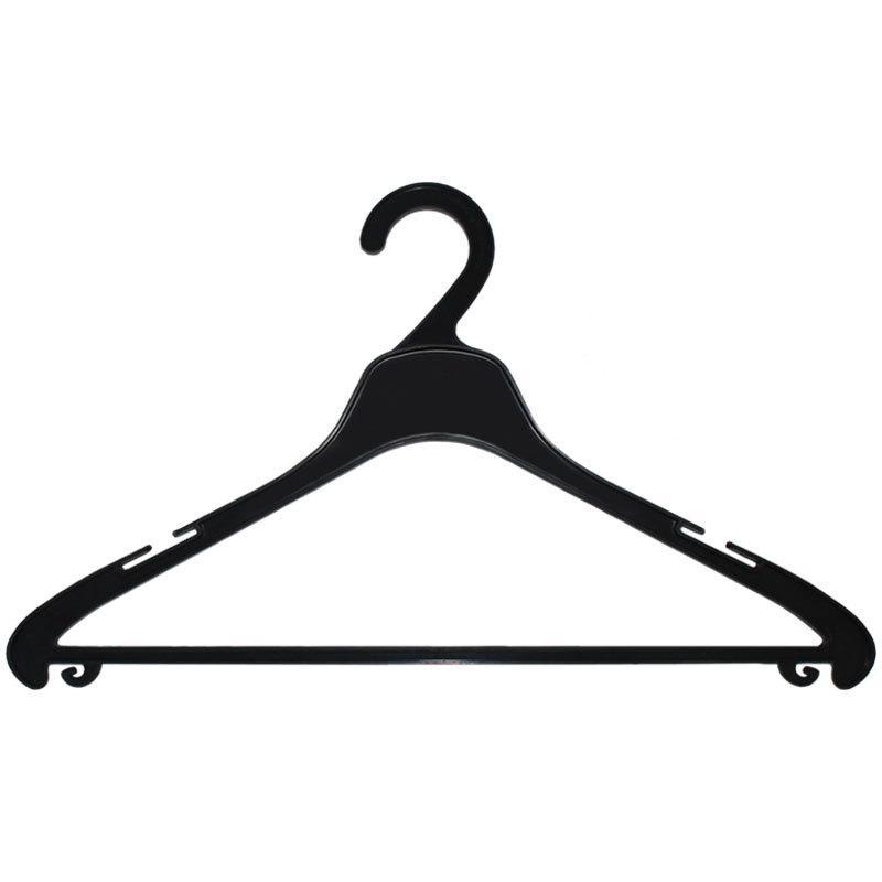 Multifunctional Plastic Clothes Hangers Sturdy Frame Non Slip Grooves 20 Pack Practical Housewarming Gift for New Homeowners