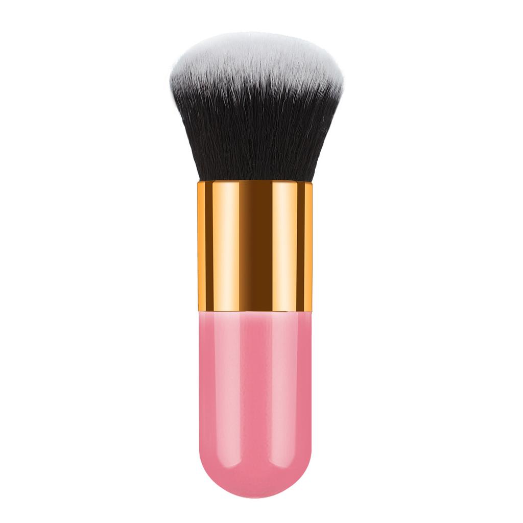Single small fat pier foundation makeup brush, round head loose powder brush BB cream brush blush brush makeup tool brush