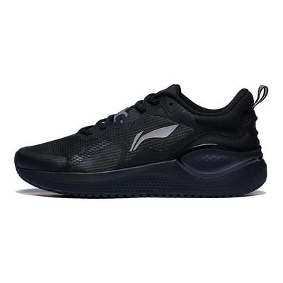 Easy Fit Soft Rebound Erfrischende Stoßdämpfung Rutschfest Abriebfest Leicht Low-Top Laufschuhe Herren Sneaker Schwarz ARST081-1