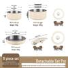 19.5cm & 23.5cm milk pots with lids + 28cm frying pan - yy-111