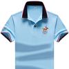 Embroidered Polo Shirt Casual Stand Collar Cotton Short Sleeve Male T -Shirts Breathable Fitness For Men Polos Shirt