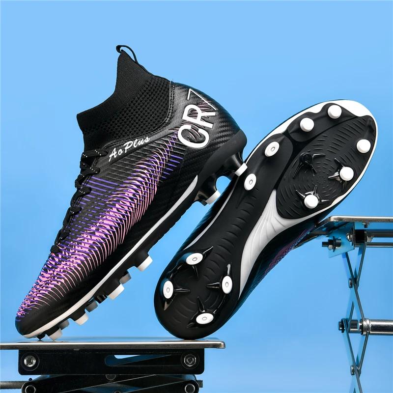 Men's Soccer Shoes Anti-slip TF/FG Football Boots Low-Top Non-Slip Sports Soccer Sneakers Breathable Outdoor Grass Soccer Boots