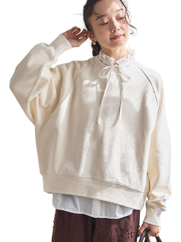 Cohen PENNEYS Custom-Made Raglan Fleece Sweatshirt, 76206000025, 0300, OFF WHITE (03), FREE