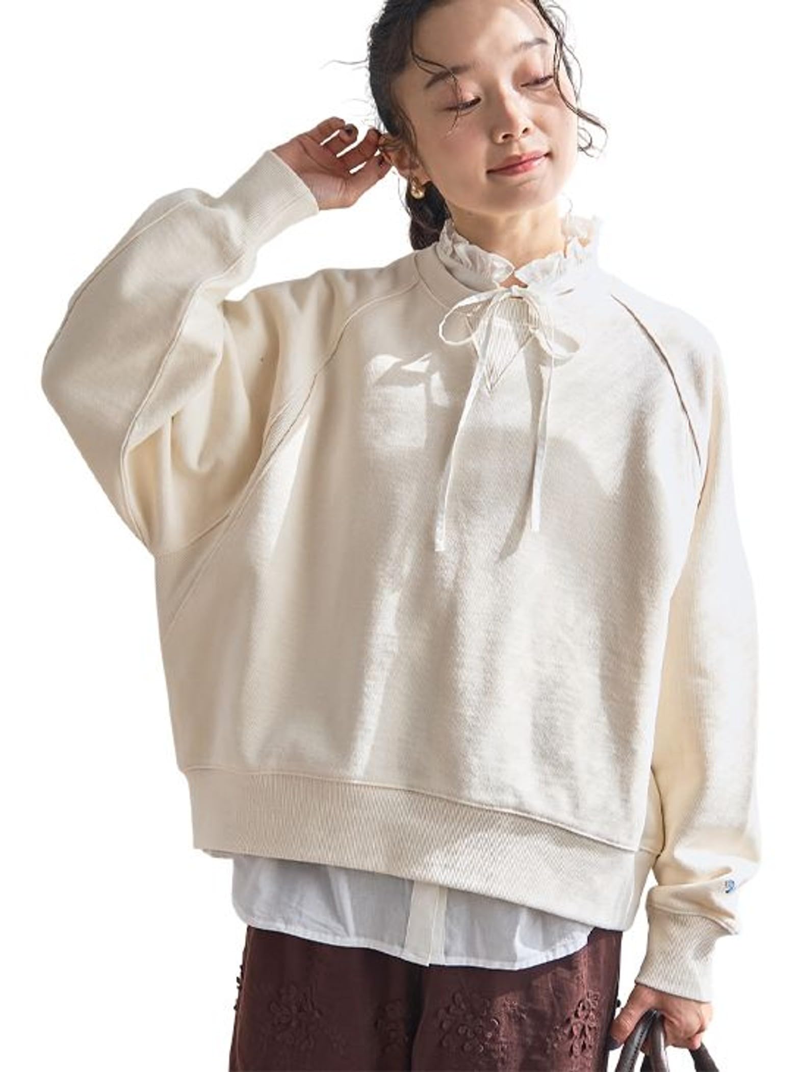 

Cohen PENNEYS Custom-Made Raglan Fleece Sweatshirt, 76206000025, 0300, OFF WHITE (03), FREE