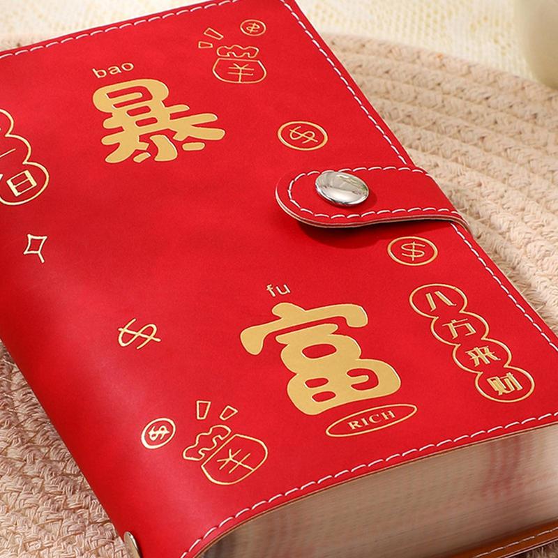 50 Sheets Money Saving Binder Large Capacity Saving Money Planner 2025 Multiple Compartments Cash Storage Bag For Workplace Home