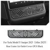 For Tesla Model Y Juniper 2025 Under The Seat Air Outlet Protection Cover Net Rear Air Conditioning Outlet Mesh Car Accessories