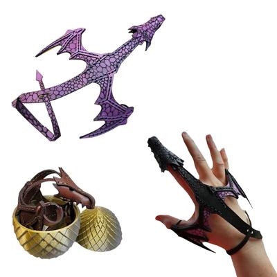 Handkette mit verstellbarer Länge, Drachenarmband aus PU-Leder, Cosplay-Manschette, Armreif für Fantasy-Enthusiasten, einzigartiges Accessoire