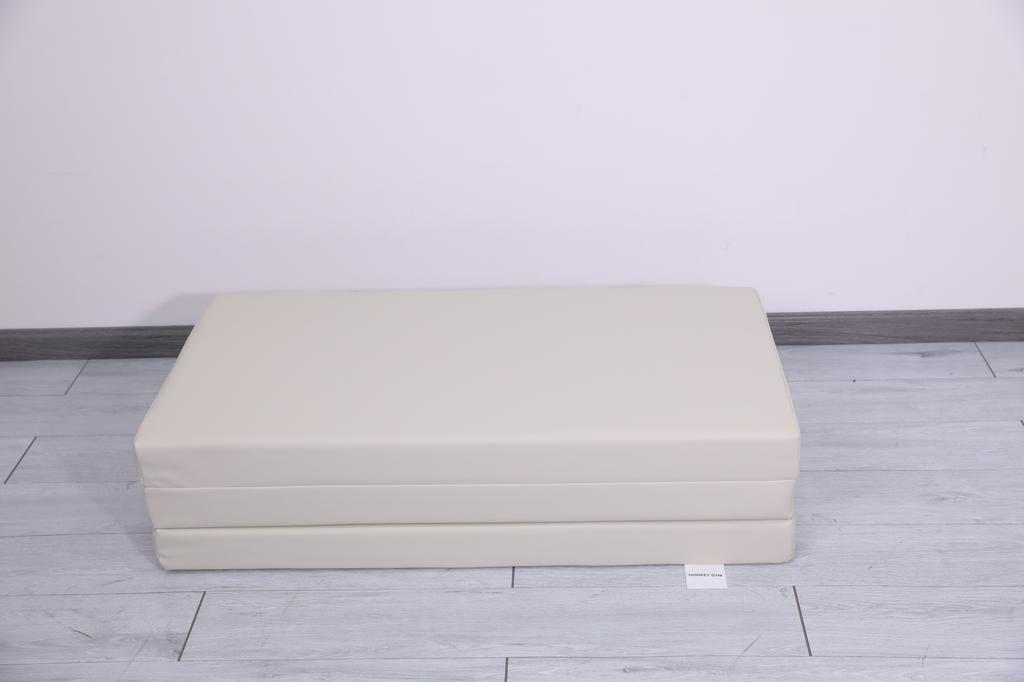 Gymnastic Mattress Satellite Pu 150X100X8 Cm - Three-Piece Beige