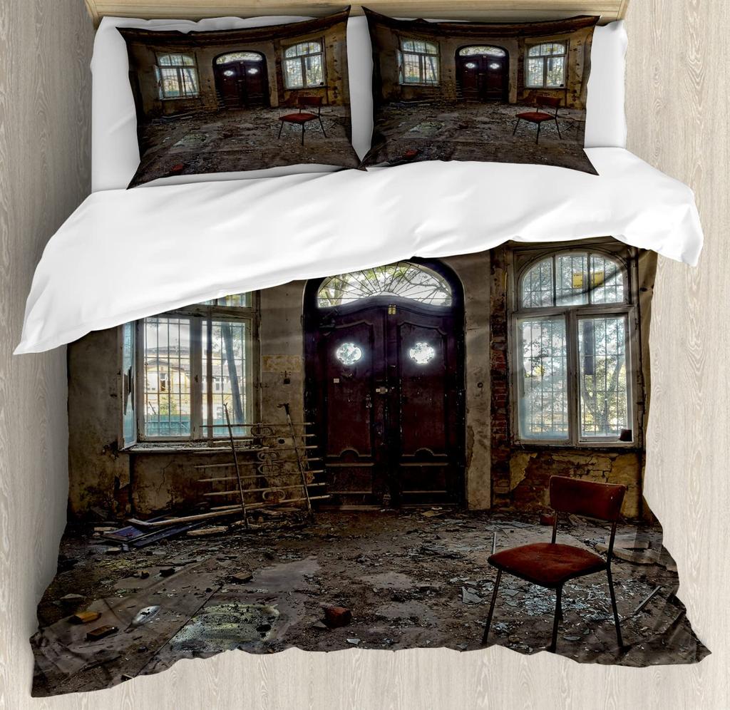 Buildings Duvet Covers For Kids Teens Adults Quilt Cover Sets Lightweight Down Room Decor 2 Pillowcases 1 Duvet Cover No Quilt