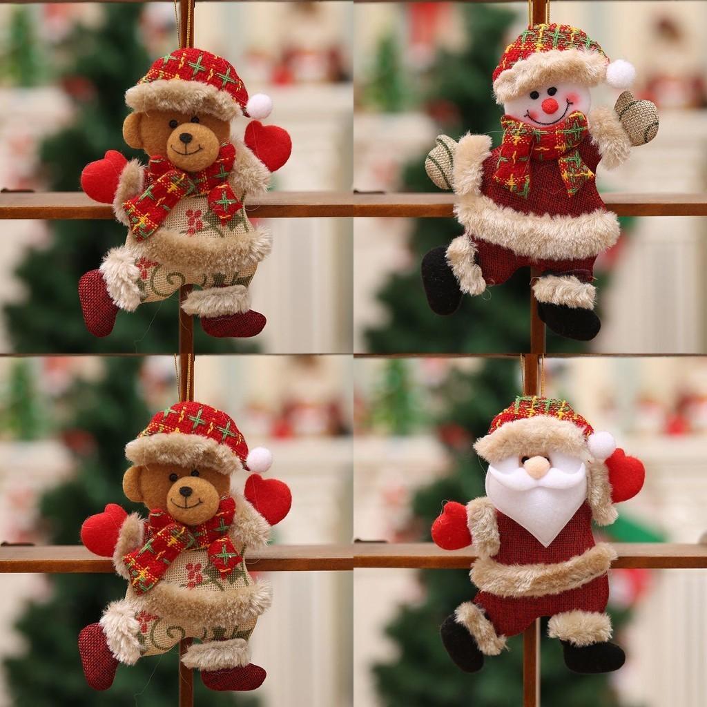 Adorable Christmas Dolls Collection With Santa Snowman Elk Bear For Heartwarming Tree Decor