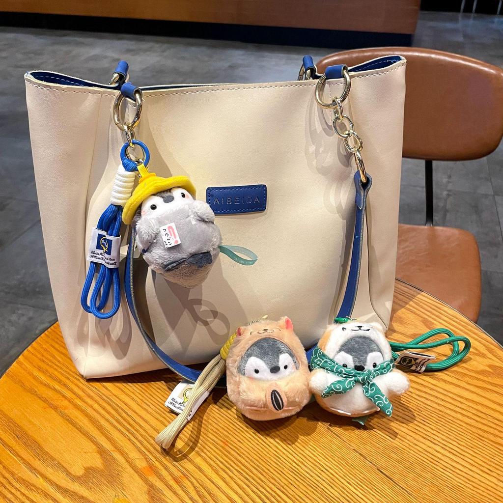 Pendentif de sac à dos en peluche pingouin énergie positive style japonais pour étudiants