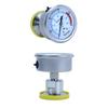 Xin Tester 0-2.5Mpa Air Glycerol Free Pressure Gauge Dia 60mm Stainless Steel Diaphragm Oil water Hydraulic Gauge YTP60
