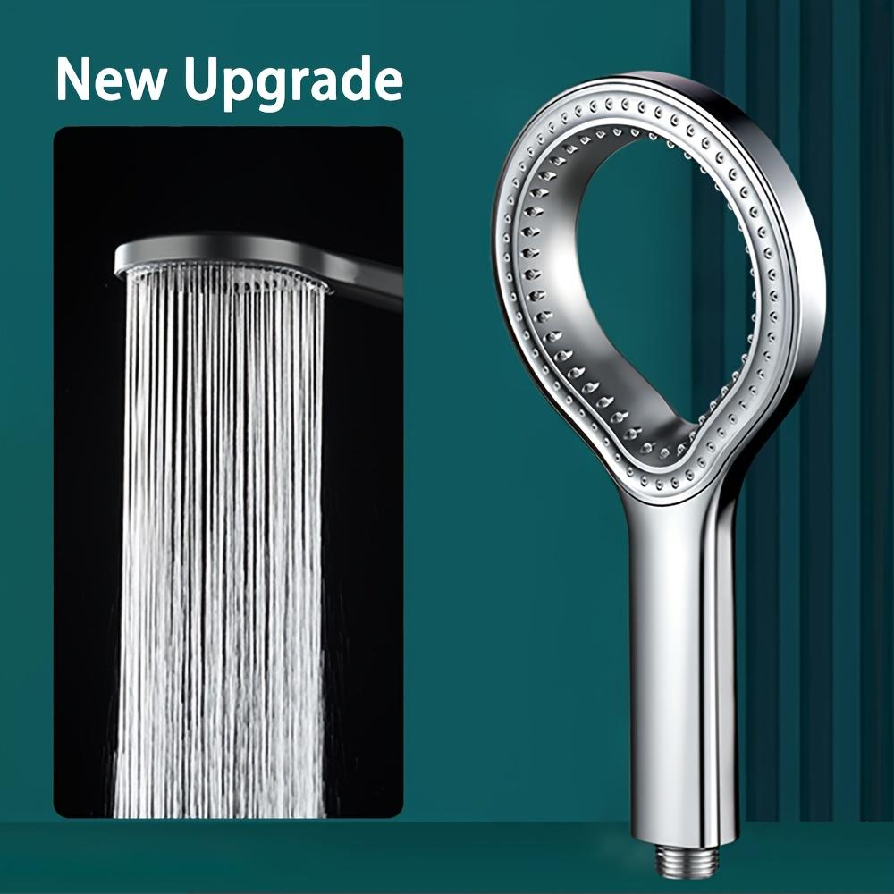 Handheld High Pressure Shower Head Circular Spray Water Pressure Enhancer for Bathroom