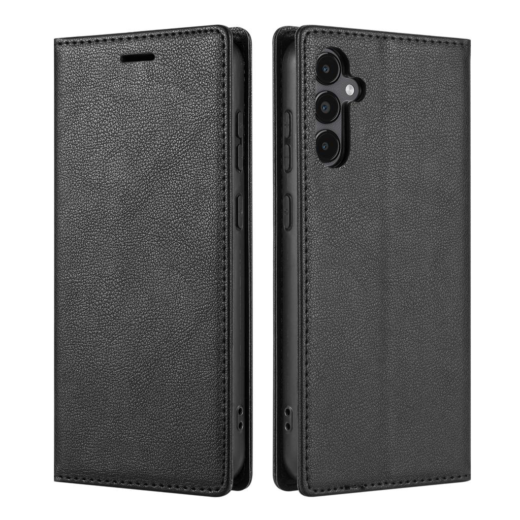 BKS-001 For Samsung Galaxy A55 5G Case Magnetic Shock Absorbing Leather Phone Cover