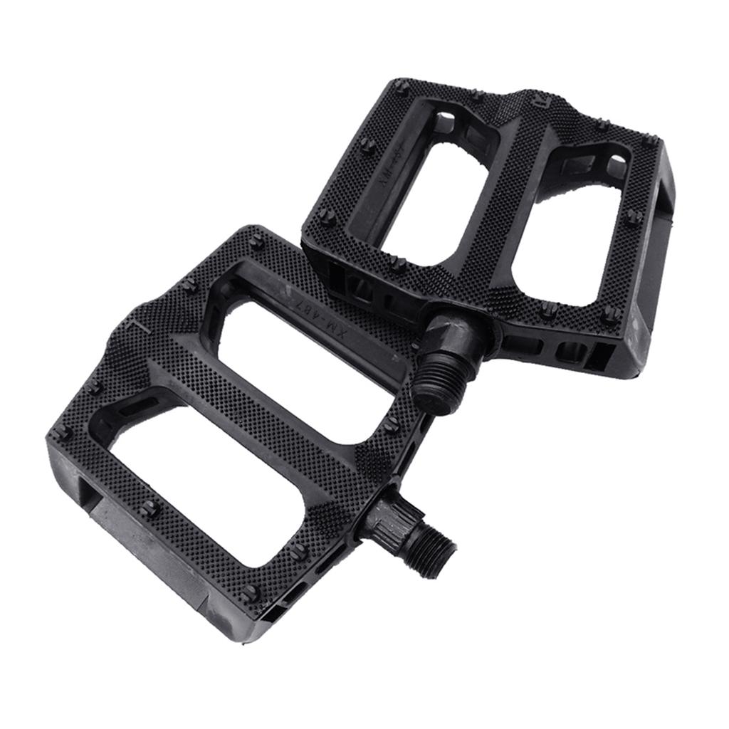 Plastic Bicycles Pedals Nonslip Wide Thick Pedals Light Weight Cycling Platform Pedals for Road Bike, Folding Bike