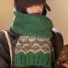 Fashion Winter Christm Atmosphere Blanket Scarf Green Knit Design Thick Warm Pashmina Shawl Wraps With Poncho Stoles Echarpe