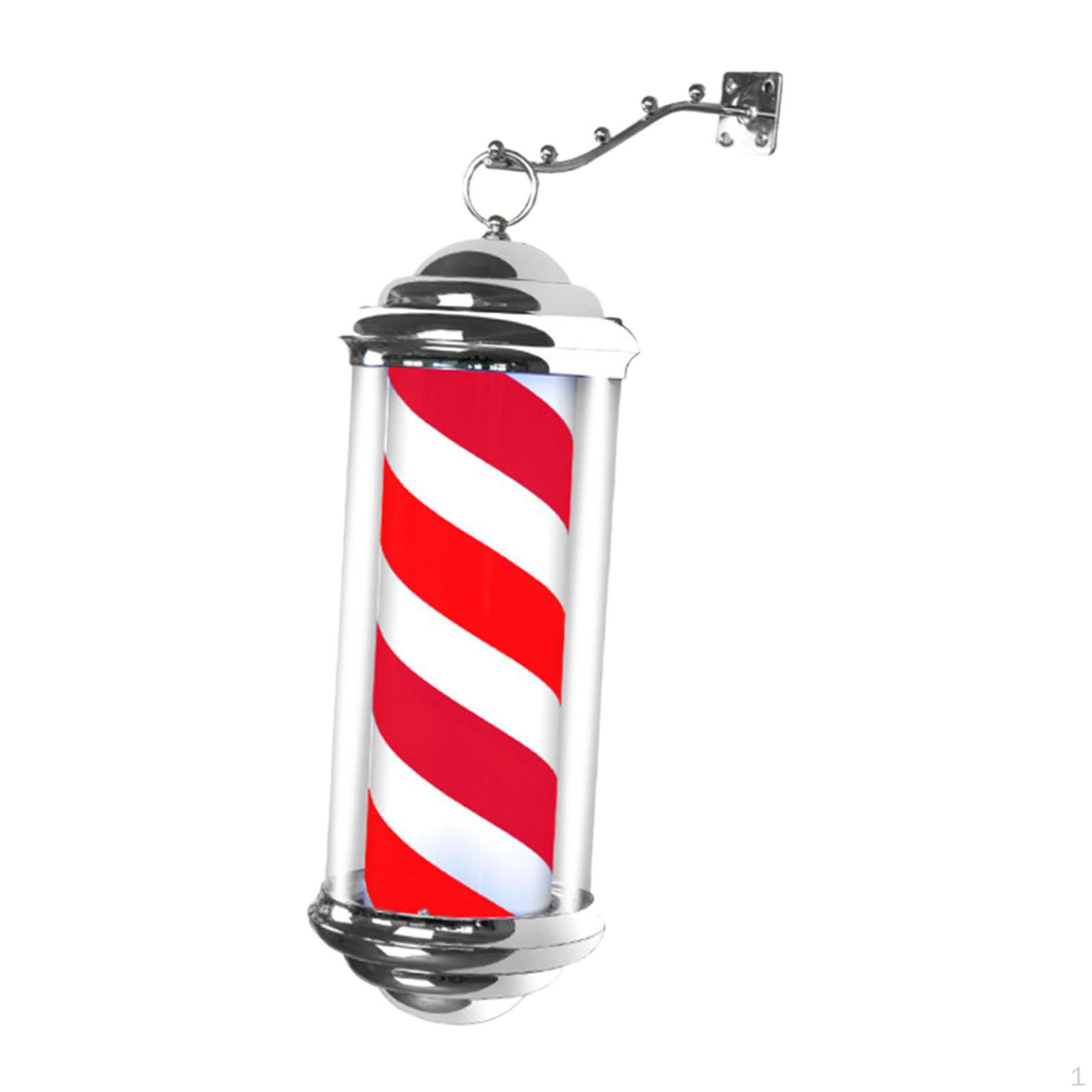 Barber Pole Light Rainproof Shop rotējošs