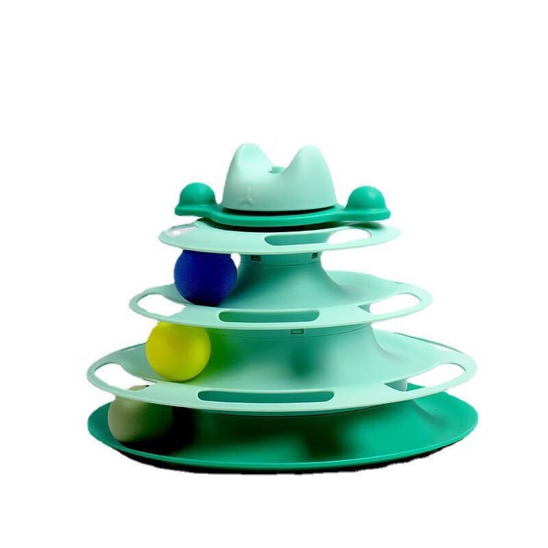 Interactive Cat Feather Turntable Toy