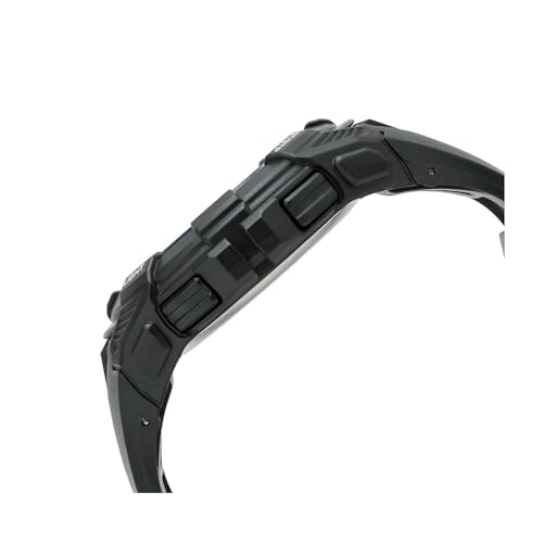 Klefer Men's Digital Sports Watch, Waterproof, Backlight, Date Display, Day of the Week Display, Urethane Strap, TS-D317-BK, Black