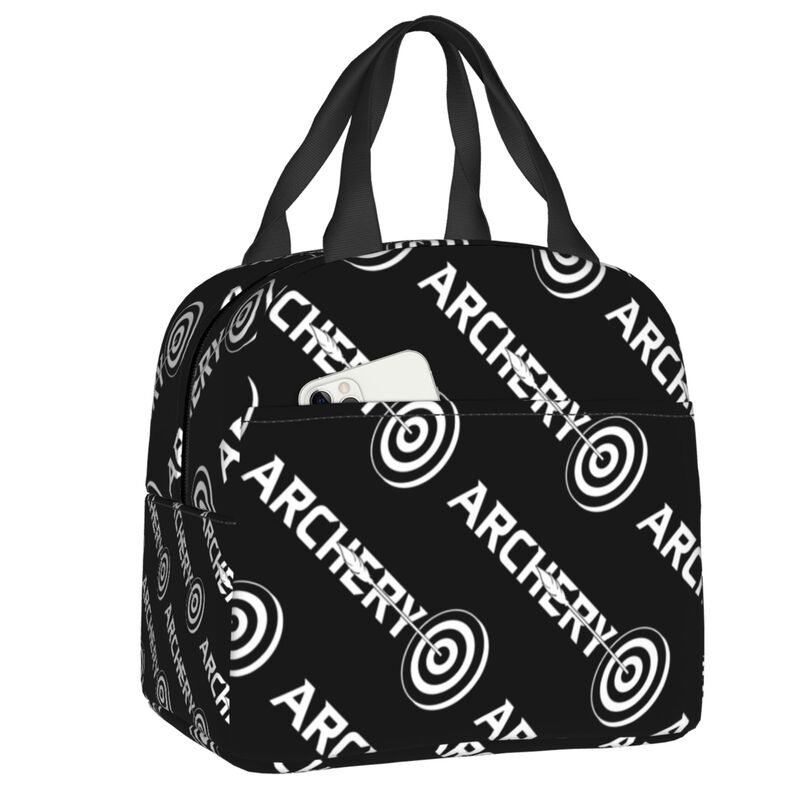Dartscheibe Isolierte Lunchtaschen für Damen Pfeil Bogenschießen Ziel Dartscheibe Tragbarer Kühler Thermische Lebensmittel-Lunchbox Schule