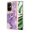 For OnePlus Nord CE3 5G/CE 3 Lite 5G/Nord N30 5G Case with Ring Kickstand Marble Pattern Electroplating TPU Back Cover