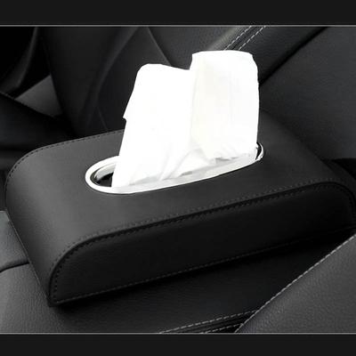 Car Tissue Box Cover Accessories Interior Decoration Boxes Holder Auto Inside Paper PU Leather Block Type Woman Men