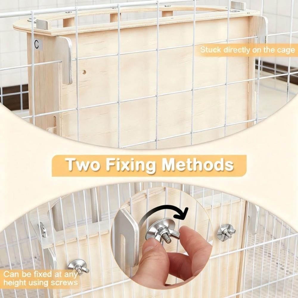 Built-in Hay Feeder Rack Wooden Ferret Hay Manger Practical Bunny Hay Feeder  Guinea Pig